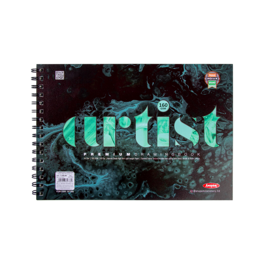Premium Artist Drawing Book A4 160Gsm 80Sheets