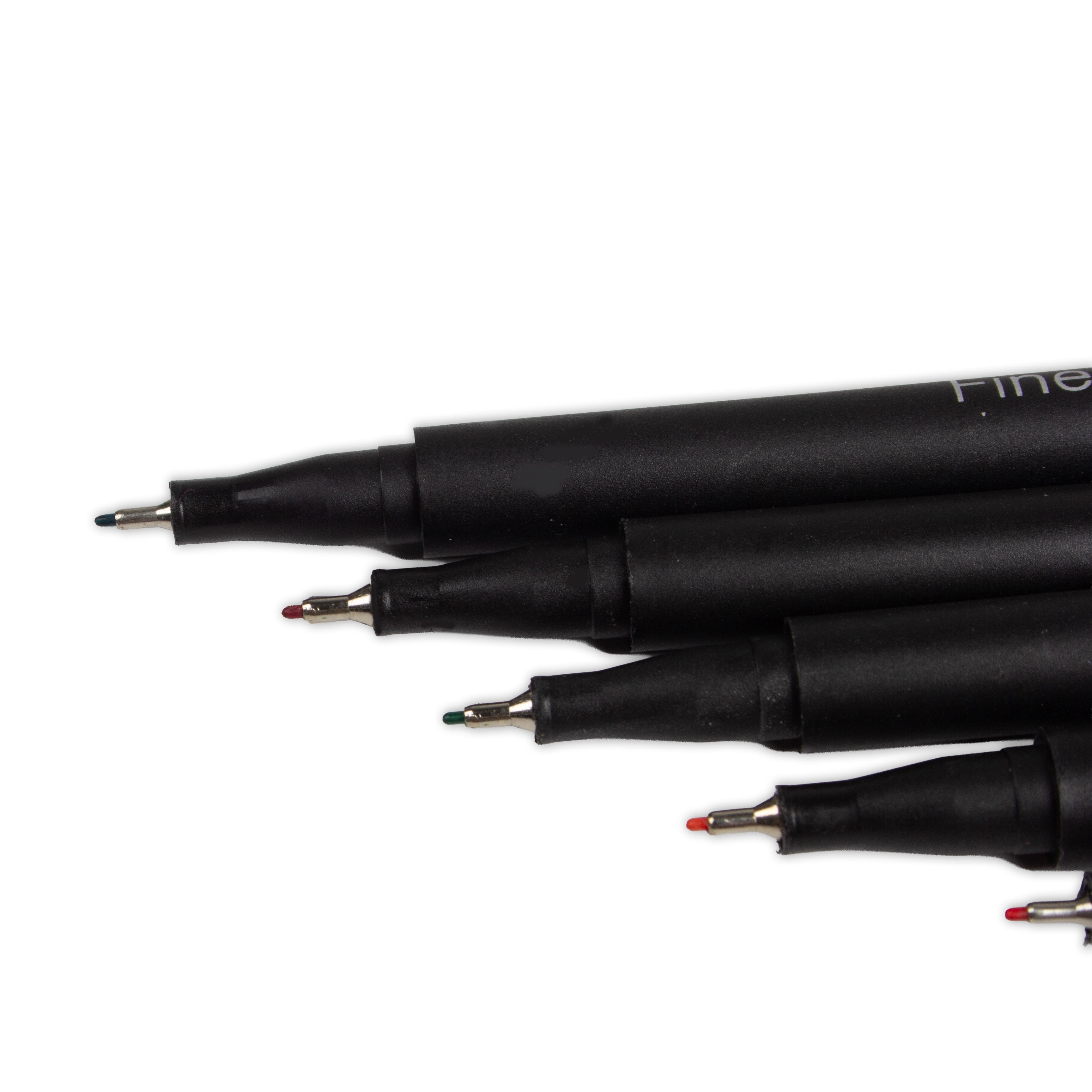 Fineliner Pen Bright Colours 0.4mm Tip 12pcs