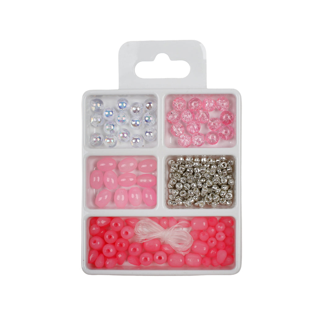 My Bead Studio Bracelet Making Kit Baby Pink 5 Compartments Blister