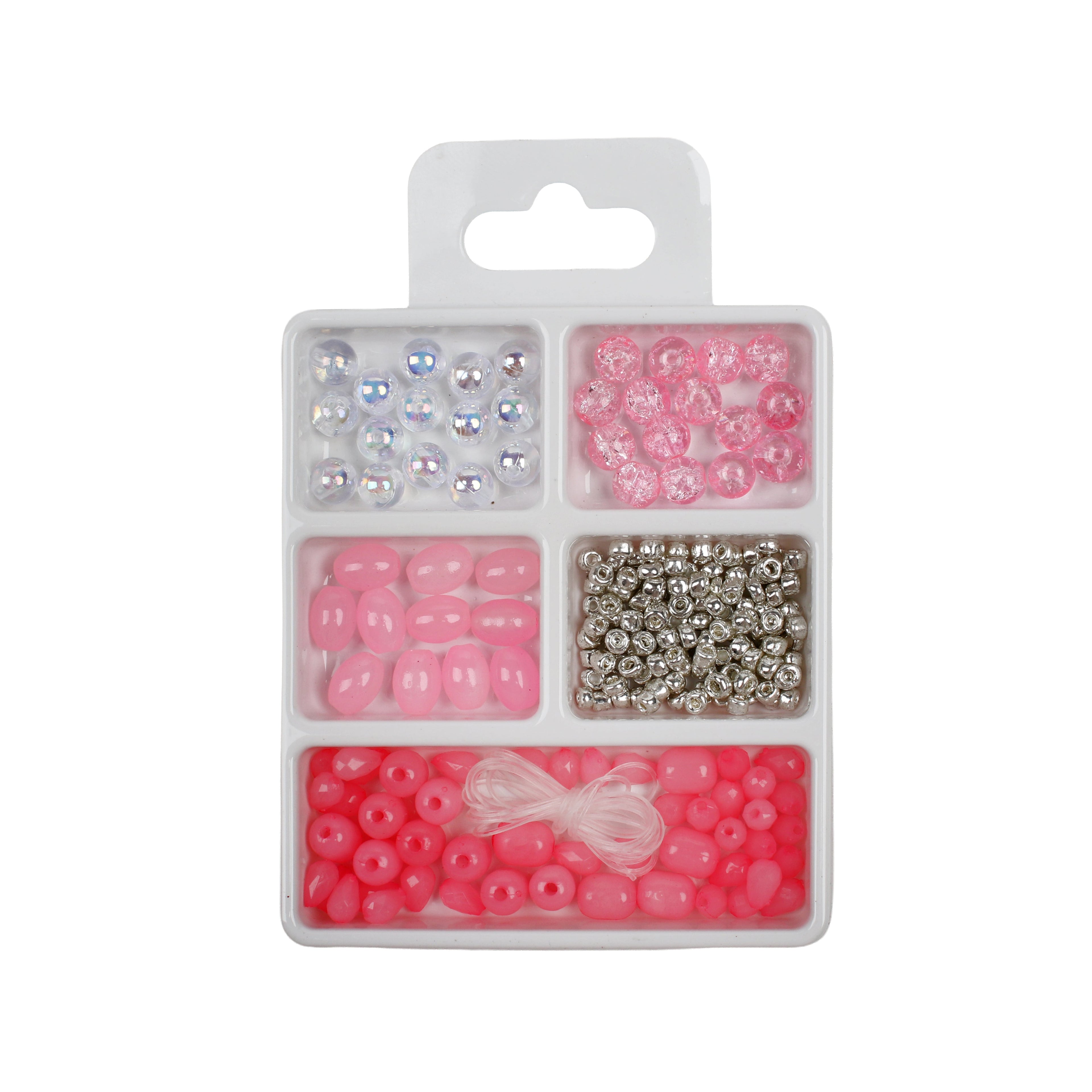 My Bead Studio Bracelet Making Kit Baby Pink 5 Compartments Blister