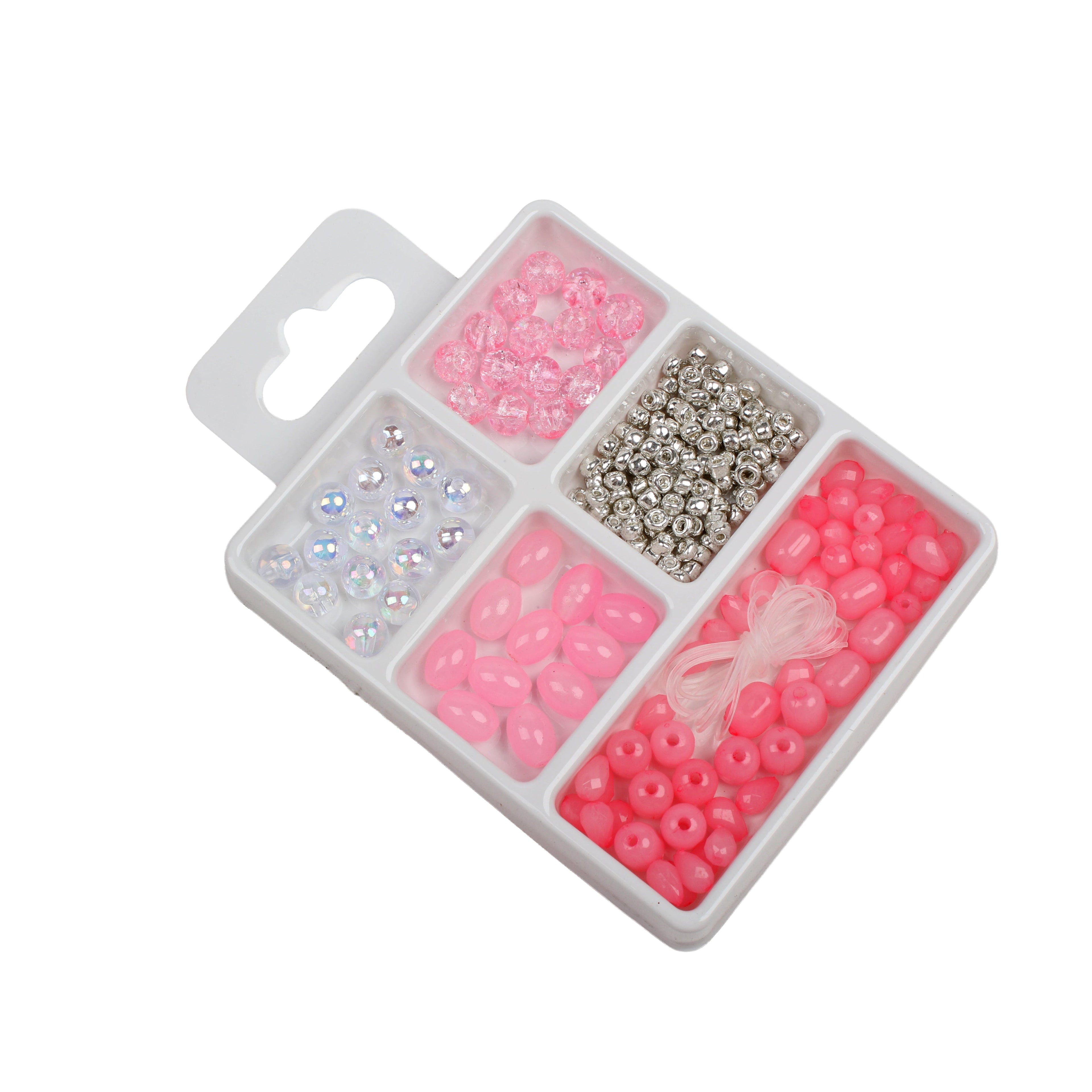 My Bead Studio Bracelet Making Kit Baby Pink 5 Compartments Blister