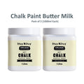 Home Decor Chalk Paint Butter Milk 1Litre X 2 Bottle