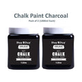 Home Decor Chalk Paint Charcoal 1Litre X 2 Bottle