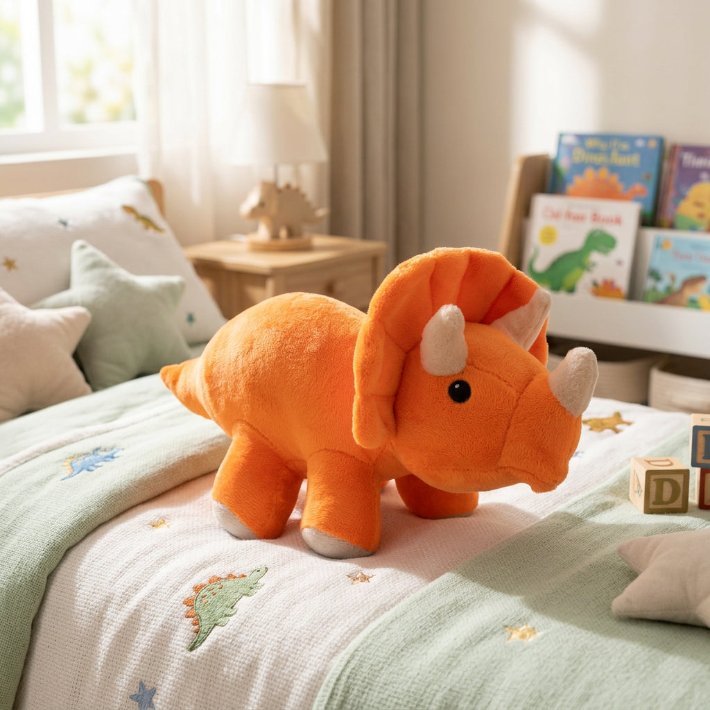 Soft Toy Dino Orange 10inch 1pc