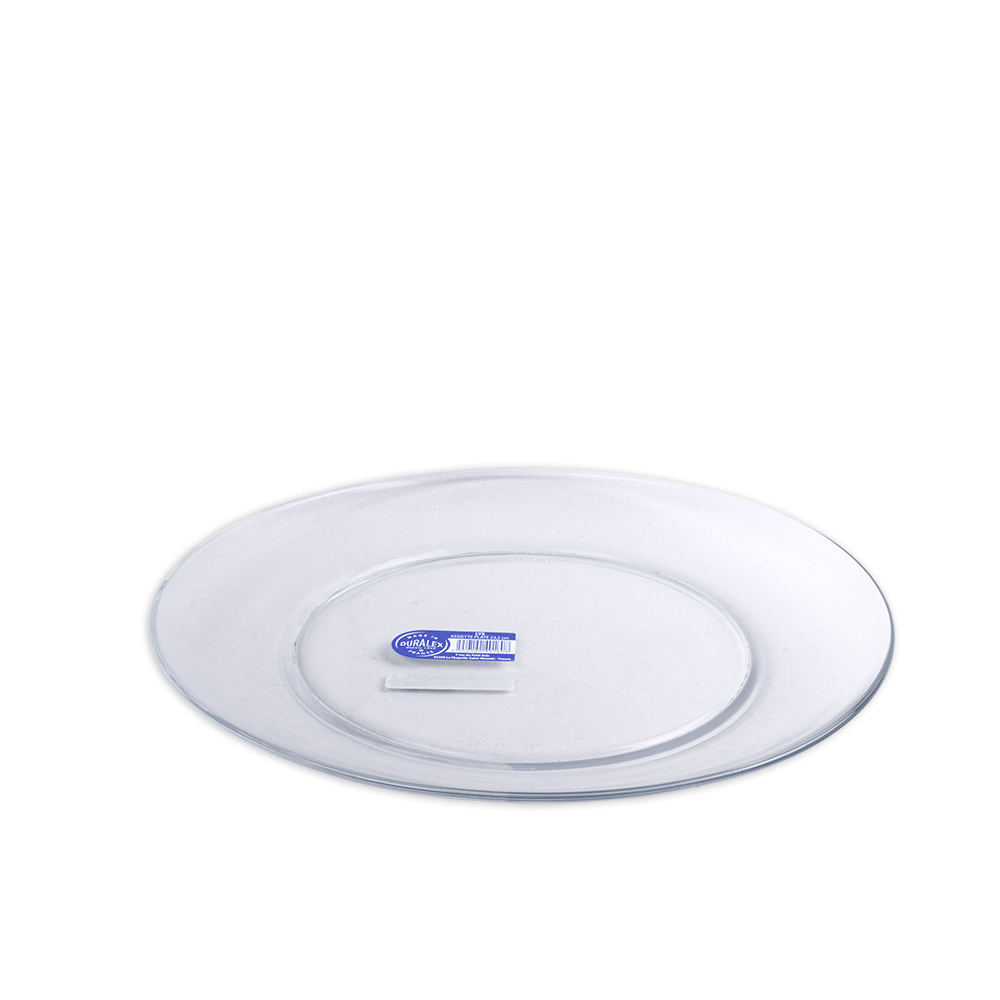 Glass Plate 9Inch Clear 1Pc Duralex