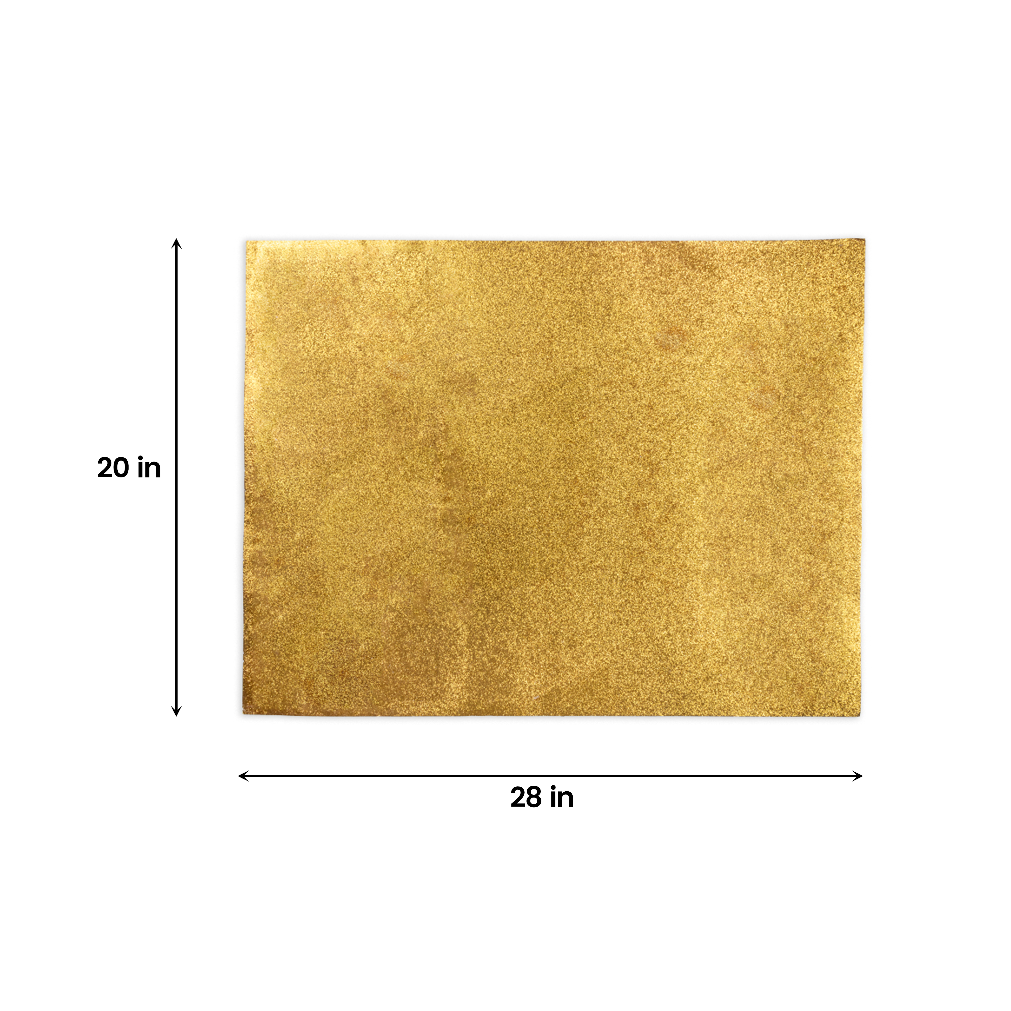Handmade Glitter Sheet 20X28 Inch 200 Gsm Gold 1Sheet Ib