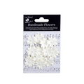 Handmade flowers Ivory Pearl Ijra Approx 2.5cm 15pc