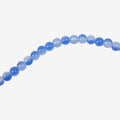 Glass Bead Round Dual Tone Sea Blue 8mm 35beads 1string