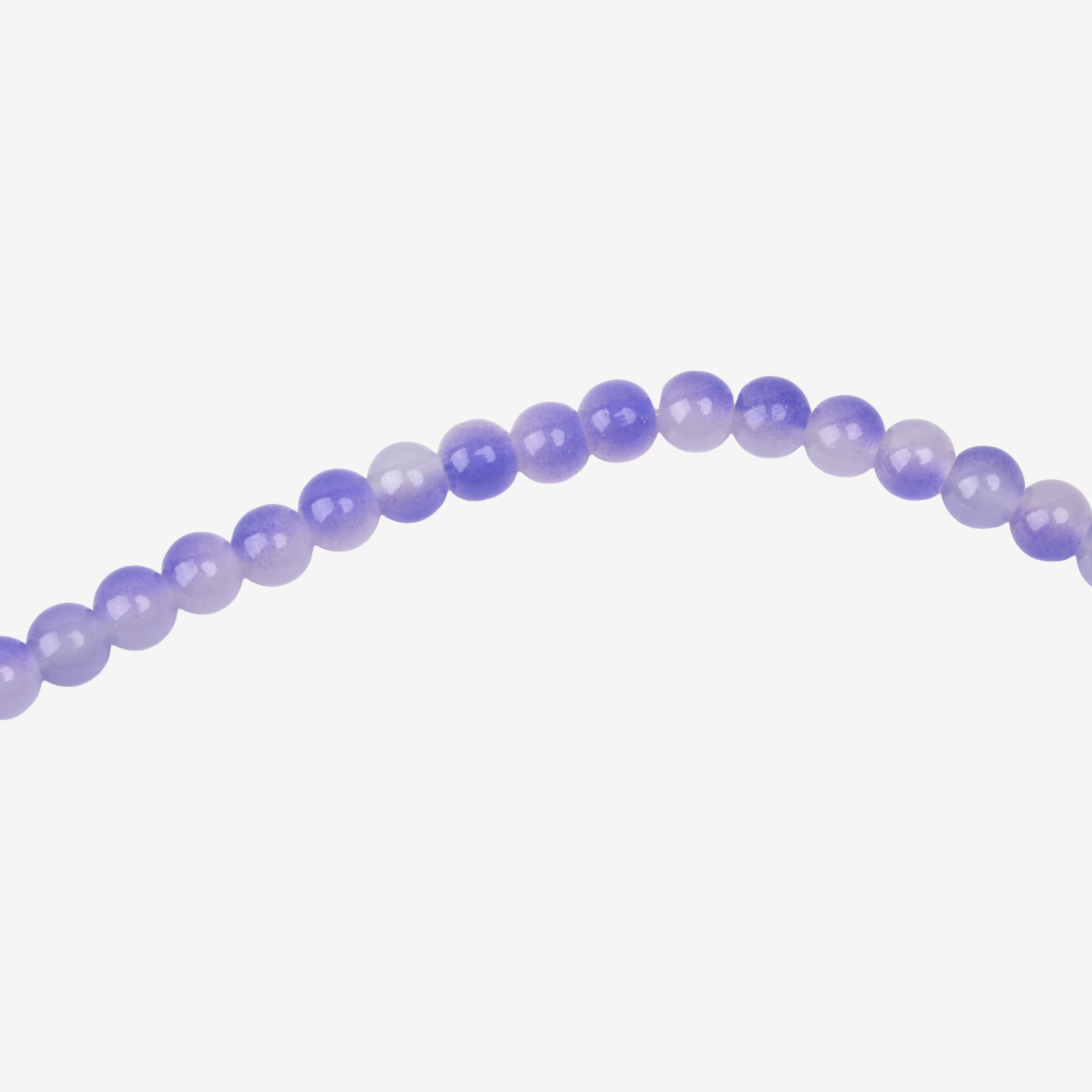 Glass Bead Round Dual Tone Purple 8mm 35beads 1string