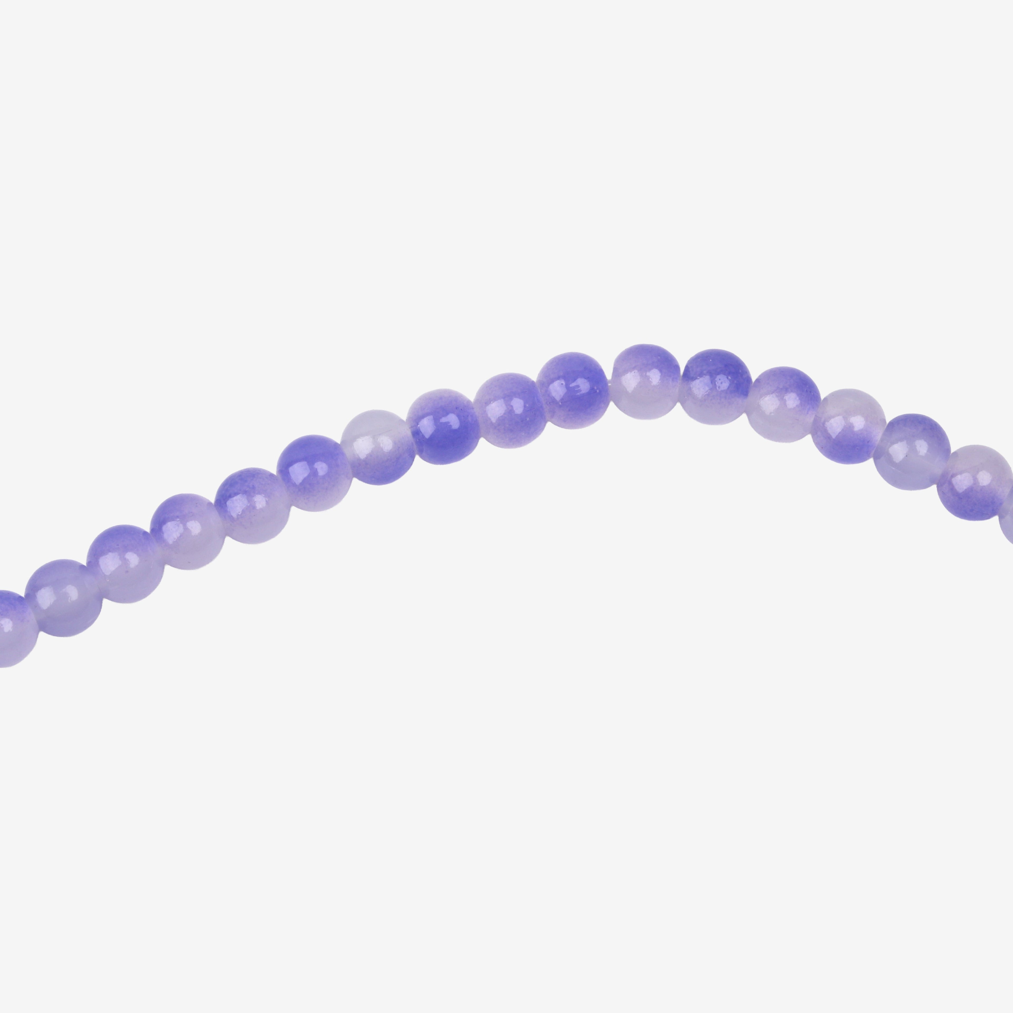Glass Bead Round Dual Tone Purple 8mm 35beads 1string