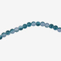 Glass Bead Round Dual Tone Blue 8mm 35beads 1string