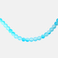 Glass Bead Round Dual Tone Crystal Blue 8mm 35beads 1string