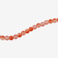 Glass Bead Round Dual Tone Orange & Pink 8mm 35beads 1string