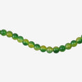 Glass Bead Round Dual Tone Green & Yellow 8mm 35beads 1string
