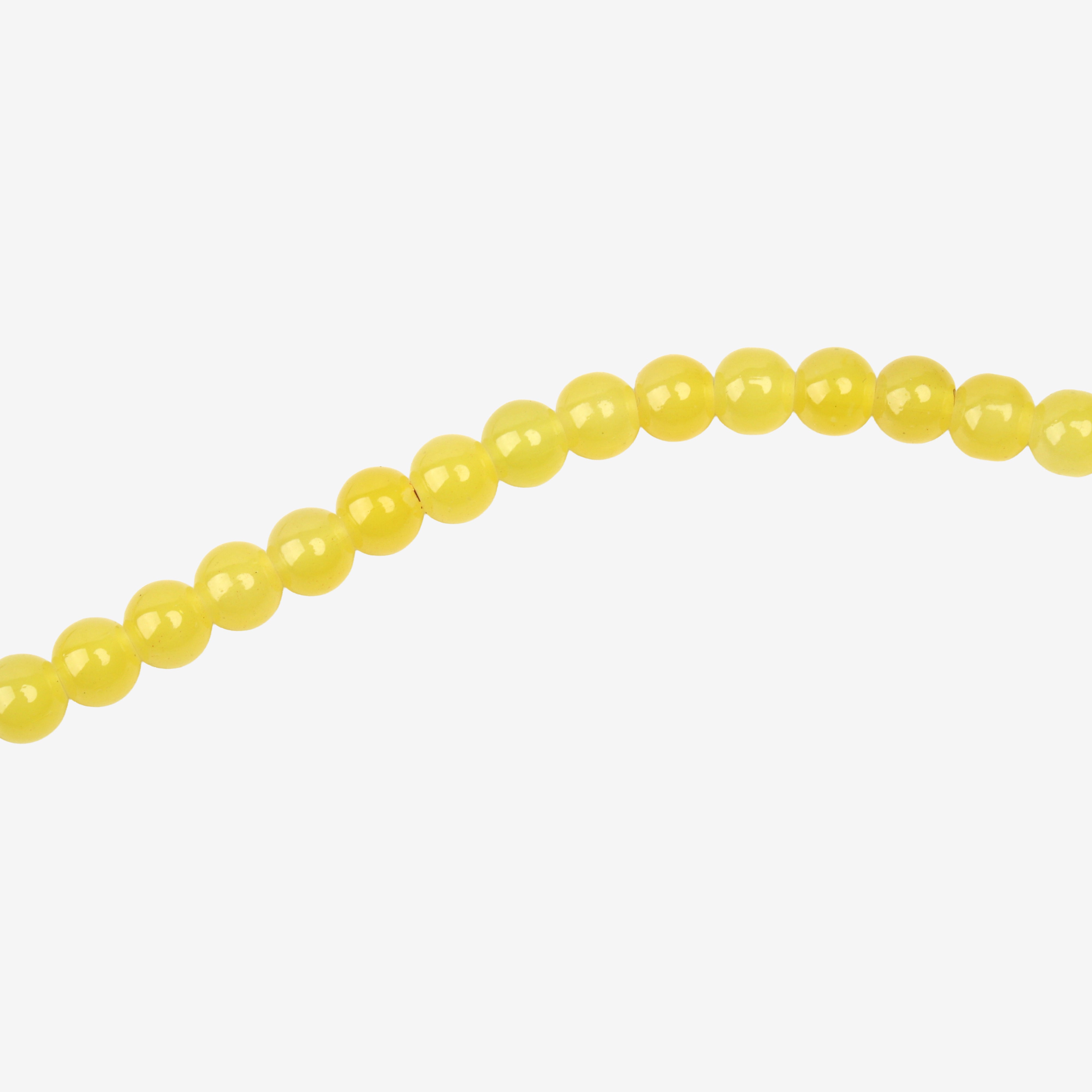 Glass Bead Round Sun Glow 8mm 35beads 1string