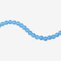 Glass Bead Round Capri Blue 8mm 35beads 1string