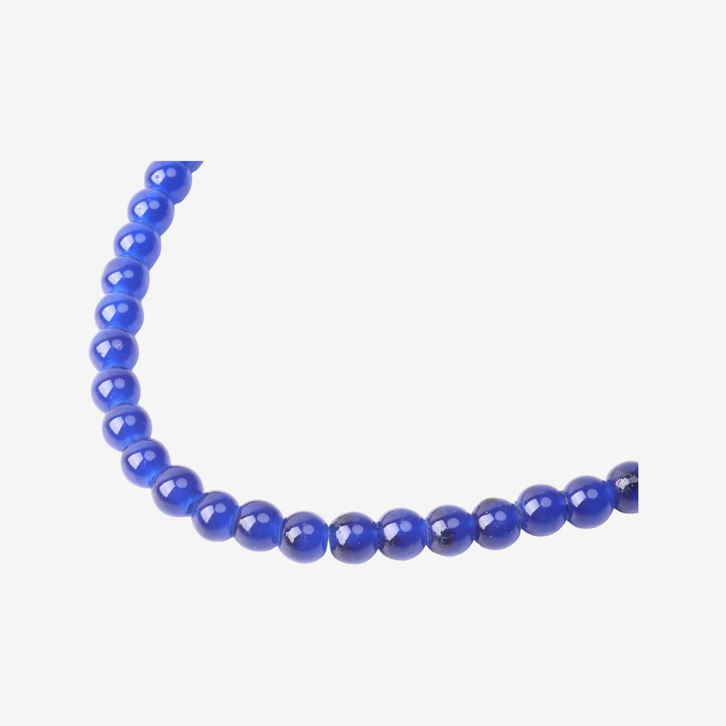Glass Bead Round Indigo 8mm 35beads 1string