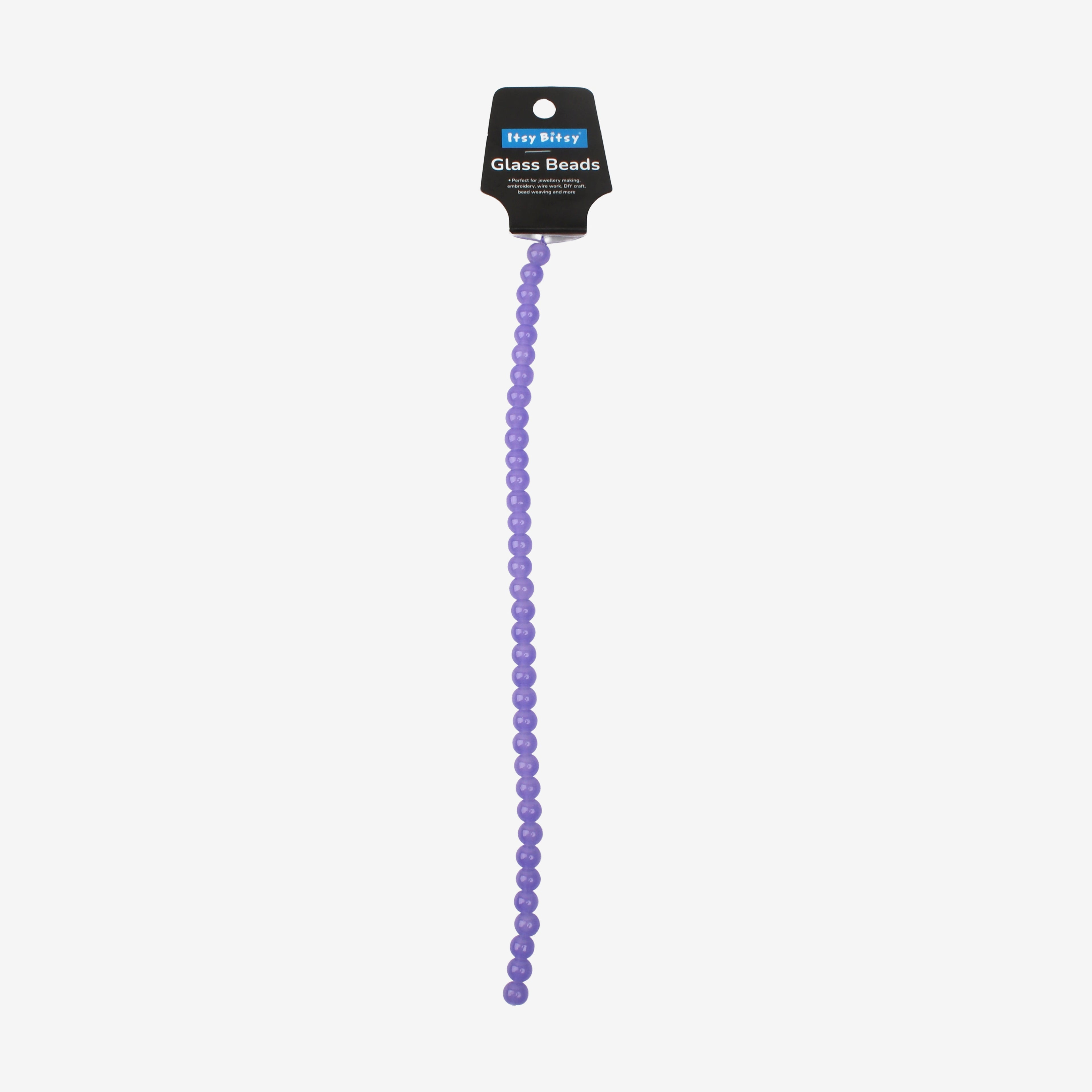 Glass Bead Round Lavender 8mm 35beads 1string