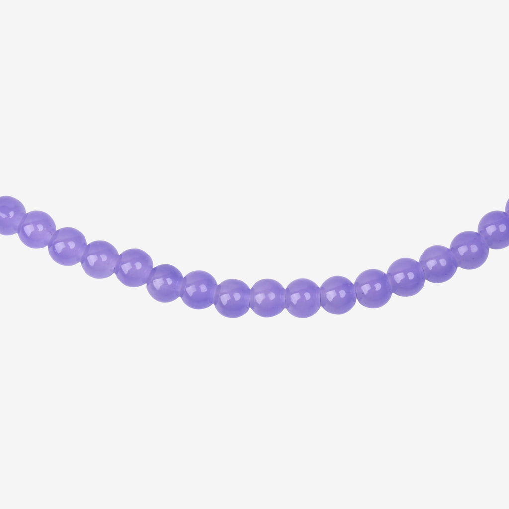 Glass Bead Round Lavender 8mm 35beads 1string