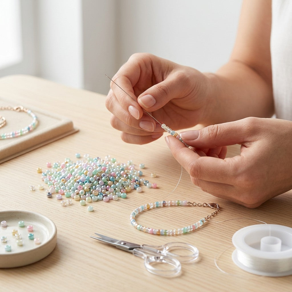 Seed Beads Assorted Pastel Blend 2mm 30gm PBHC IB