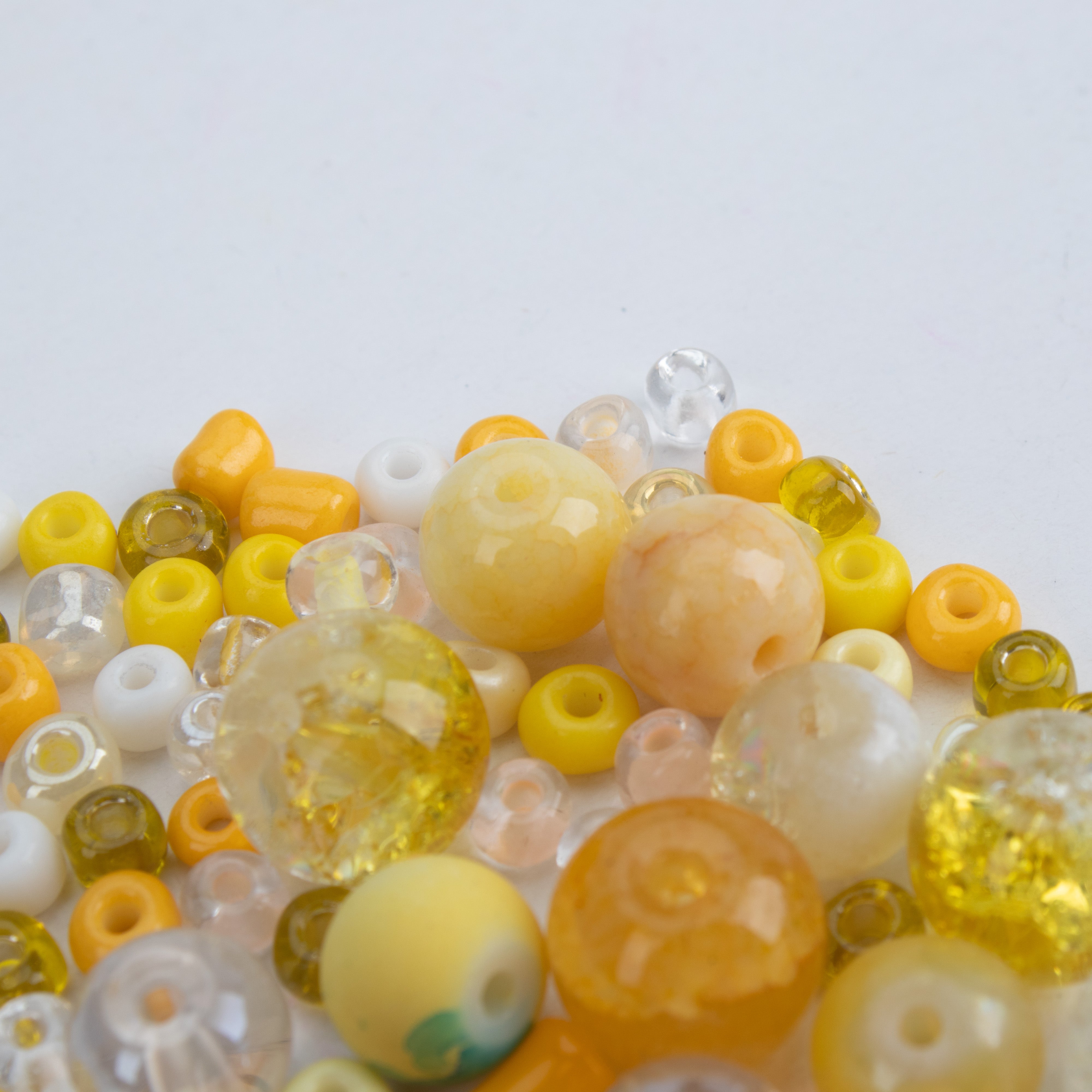 Glass Beads Assorted Sizes Citrus Blend 20gm PBHC IB