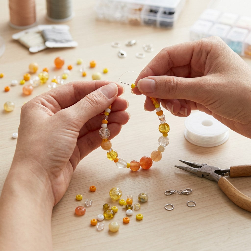 Glass Beads Assorted Sizes Citrus Blend 20gm PBHC IB