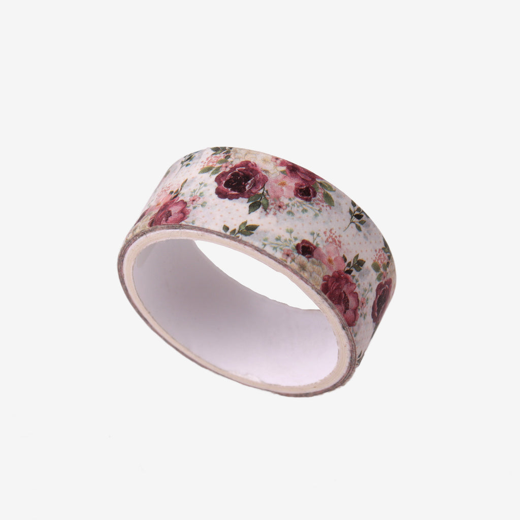 Washi Tape Floral Golden Foil 1.5cm x 2m Roll