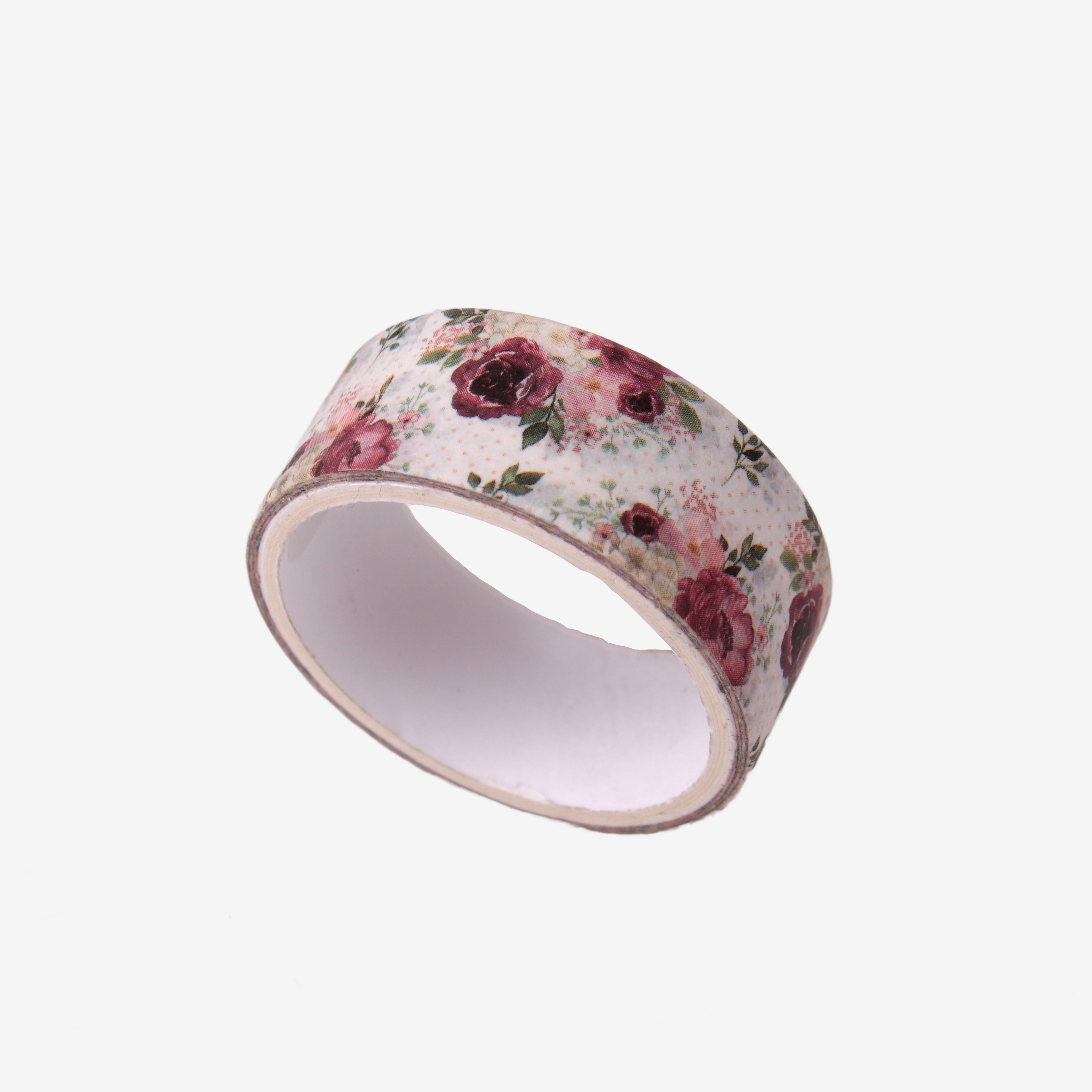 Washi Tape Floral Golden Foil 1.5cm x 2m Roll