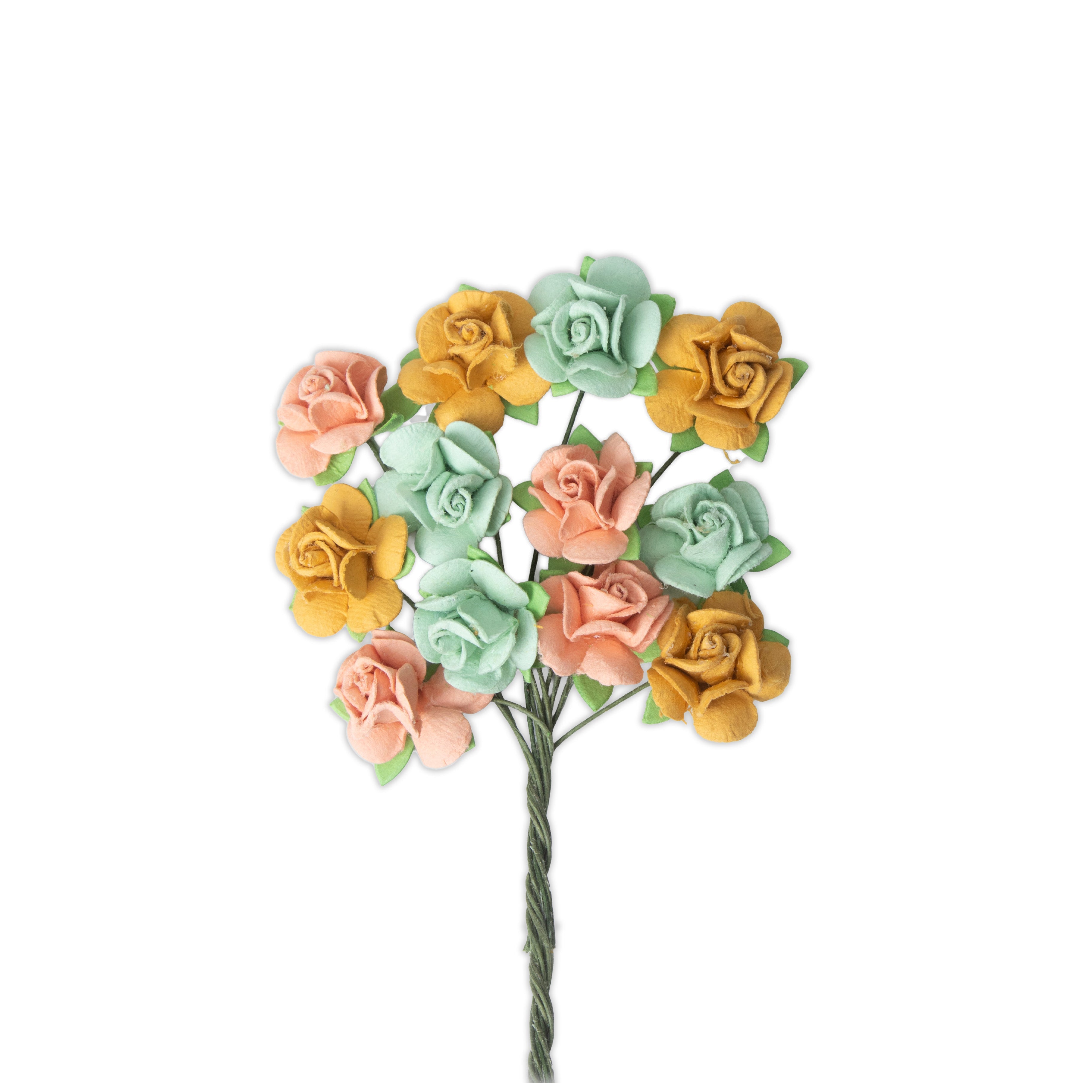 Handmade Flowers Catalina Pastel Palette 12pc