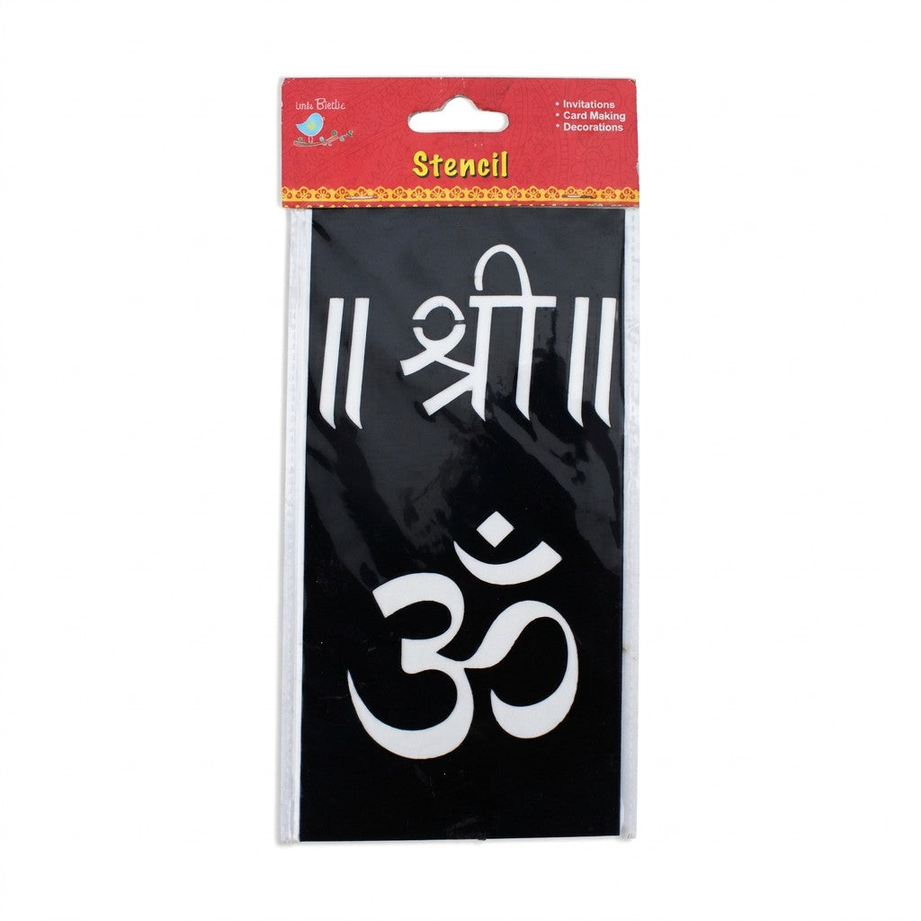 STENCIL SHREE AND OM 1PK