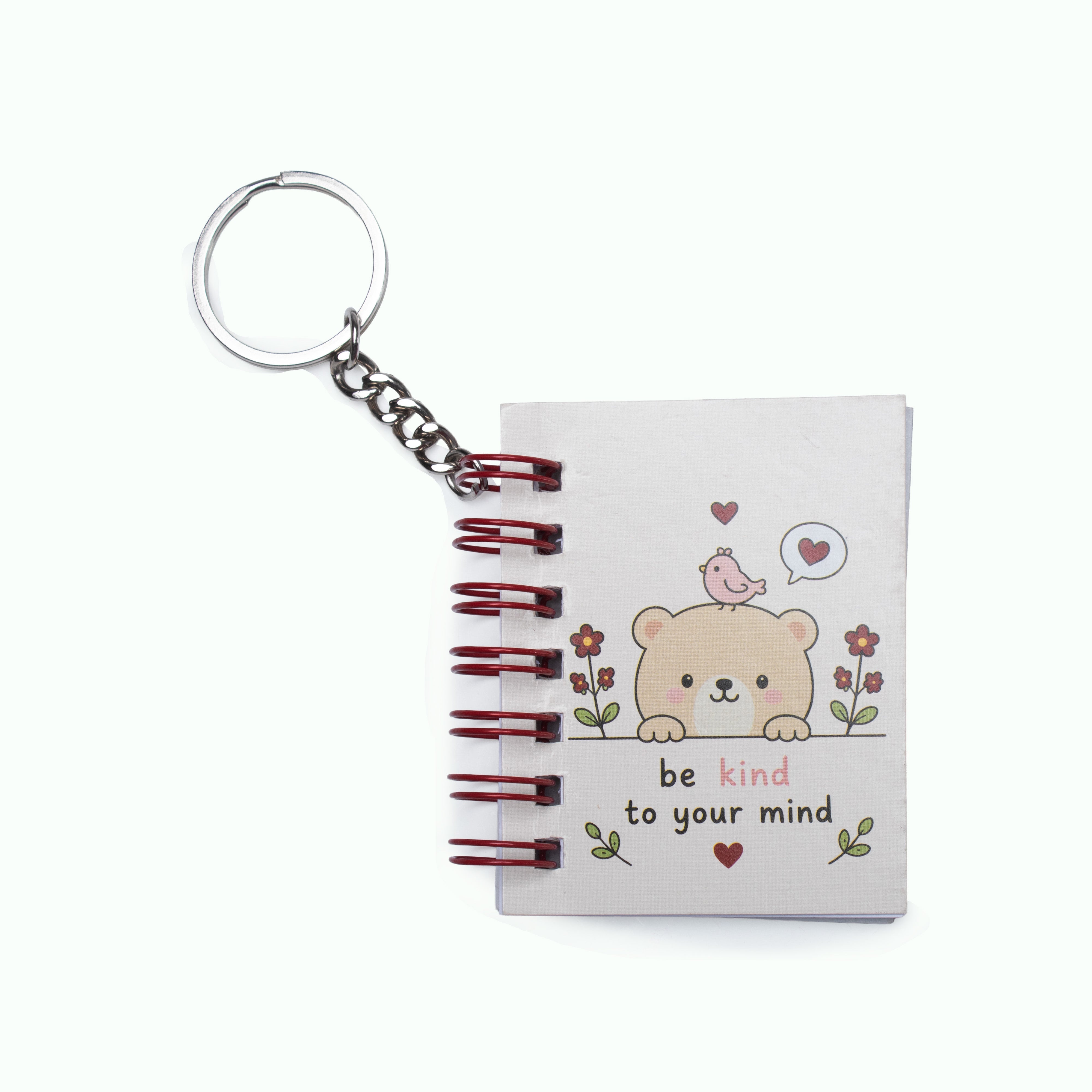 Keychain Notebook Be kind to mind L6.8 X W5.3cm 70gsm 80 pages 1 Book IB