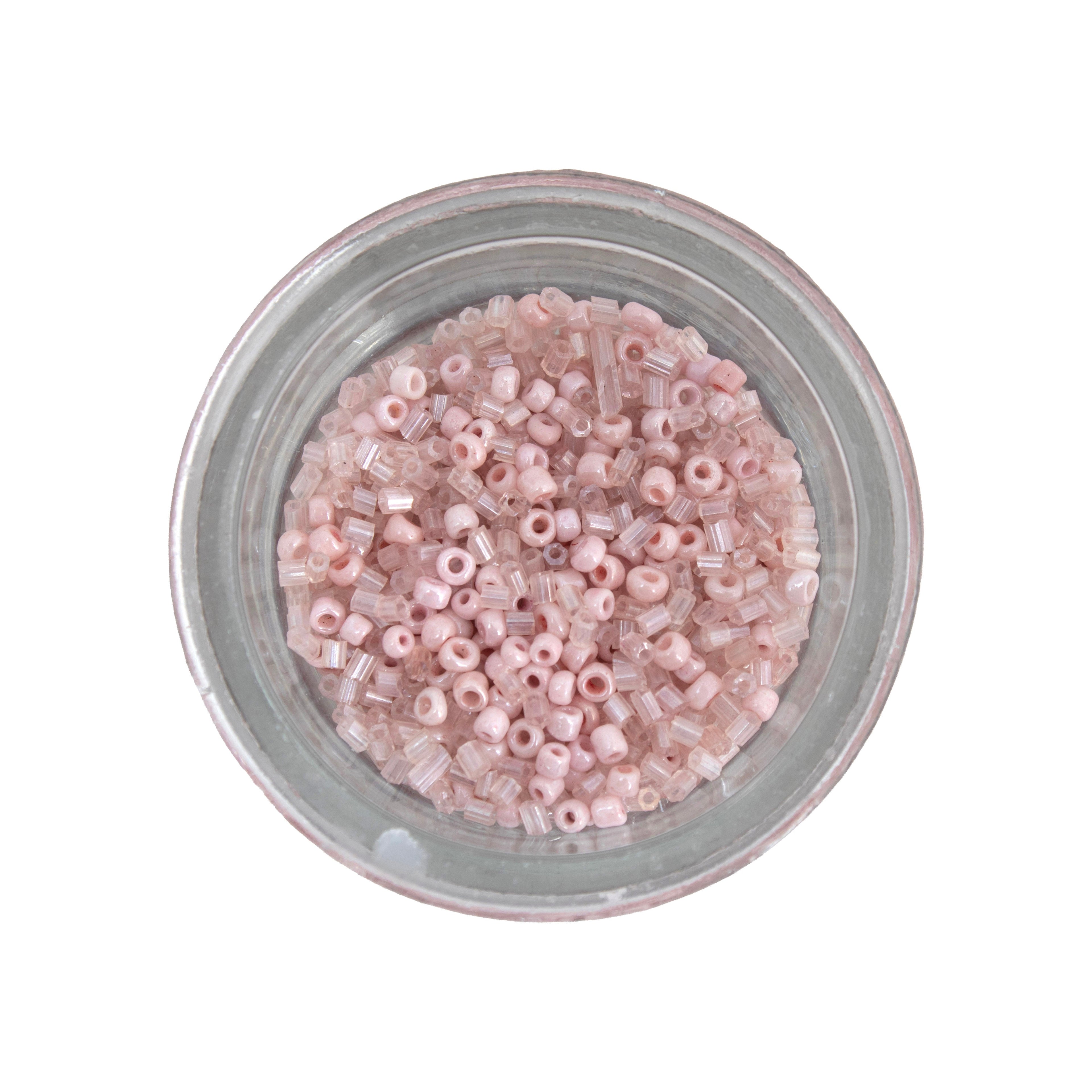 Seed Beads (White, Sky Blue & Orange) 2mm 3 layer Each 10grm