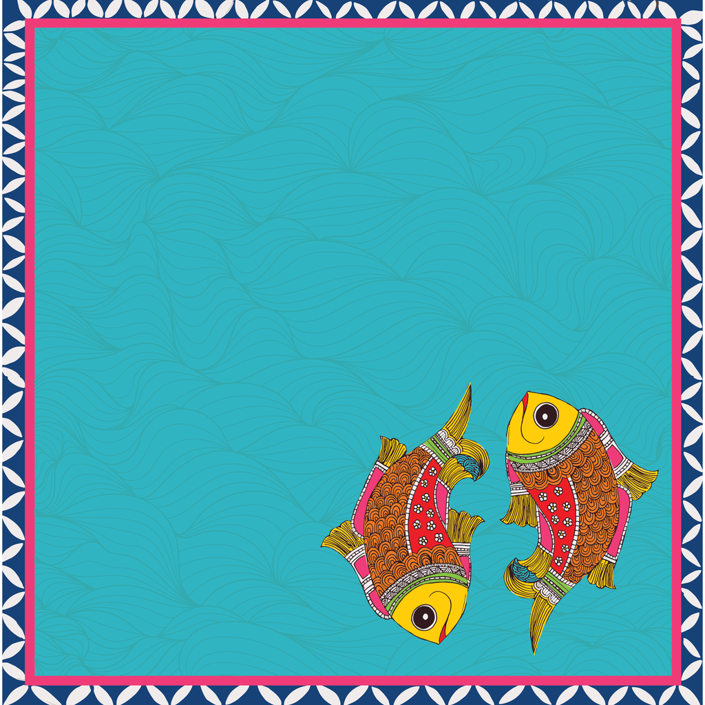 Paper Pack Madhubani 12 X 12inch 250gsm 12 Sheet