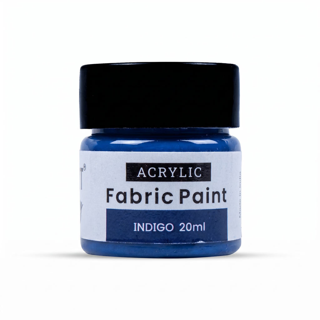 Premium Fabric Paint Indigo 20ml Bottle