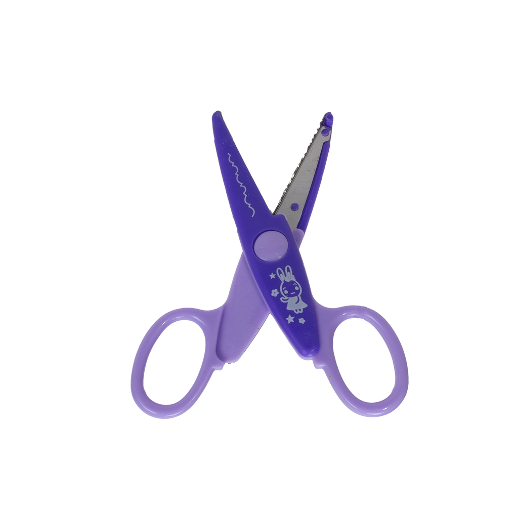 Kids Scissors Ornate Curve Design Cutting 1pcs (Assorted)