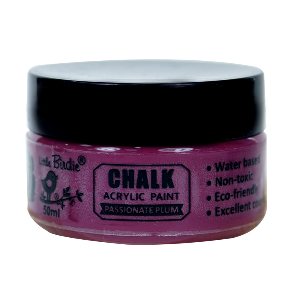Home Decor Chalk Paint Passionate Plum 50ml Bottle