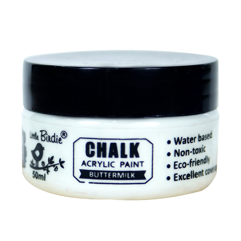 Home Decor Chalk Paint Buttermilk 50ml Bottle