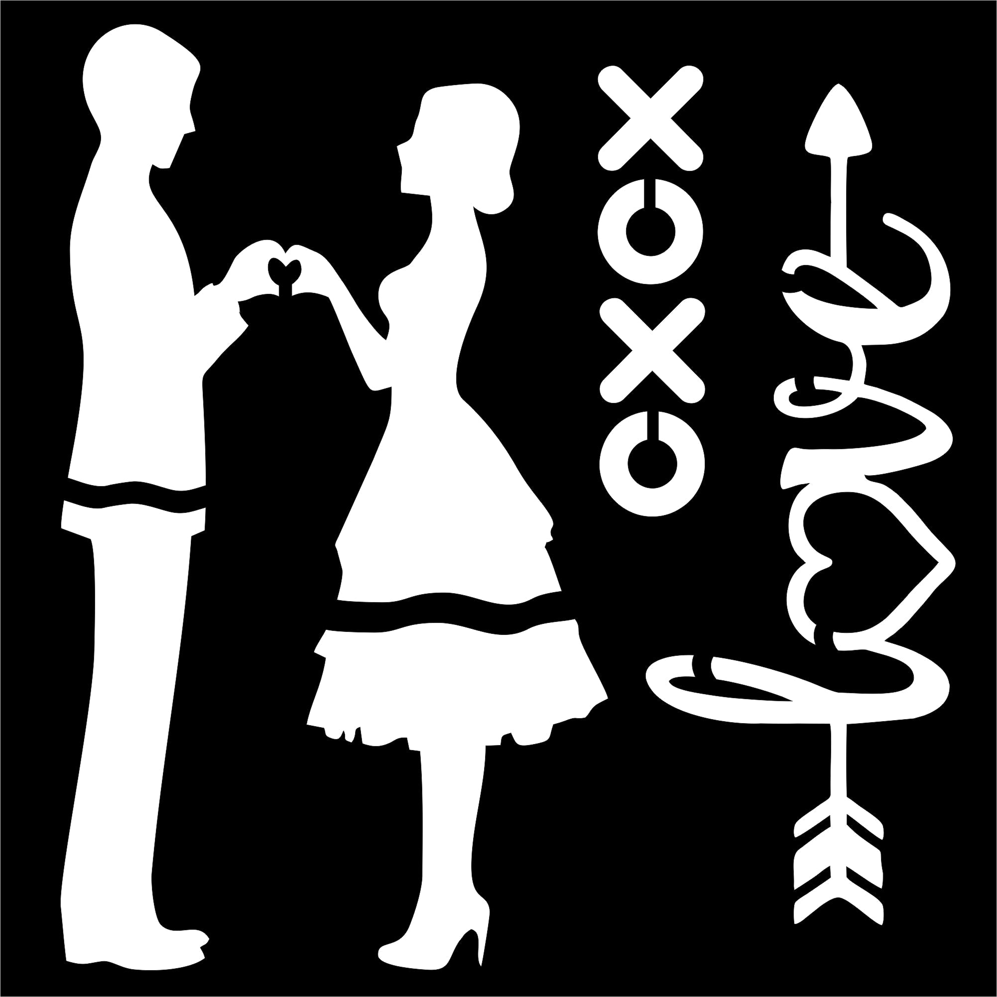 Stencil Love Forever 4 X 4 Inch 1Pc Pbci Lb