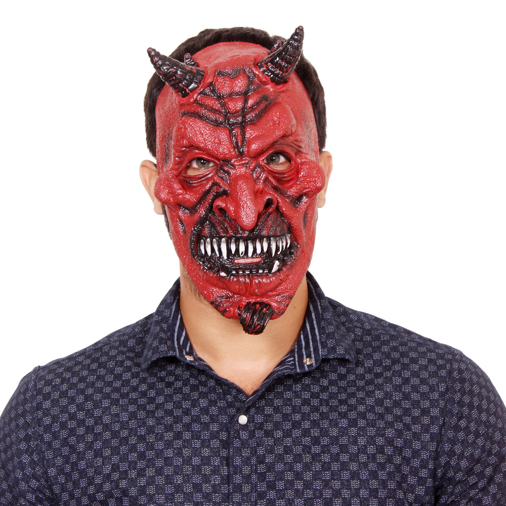 Devil Latex Mask - Red Demon 1pc