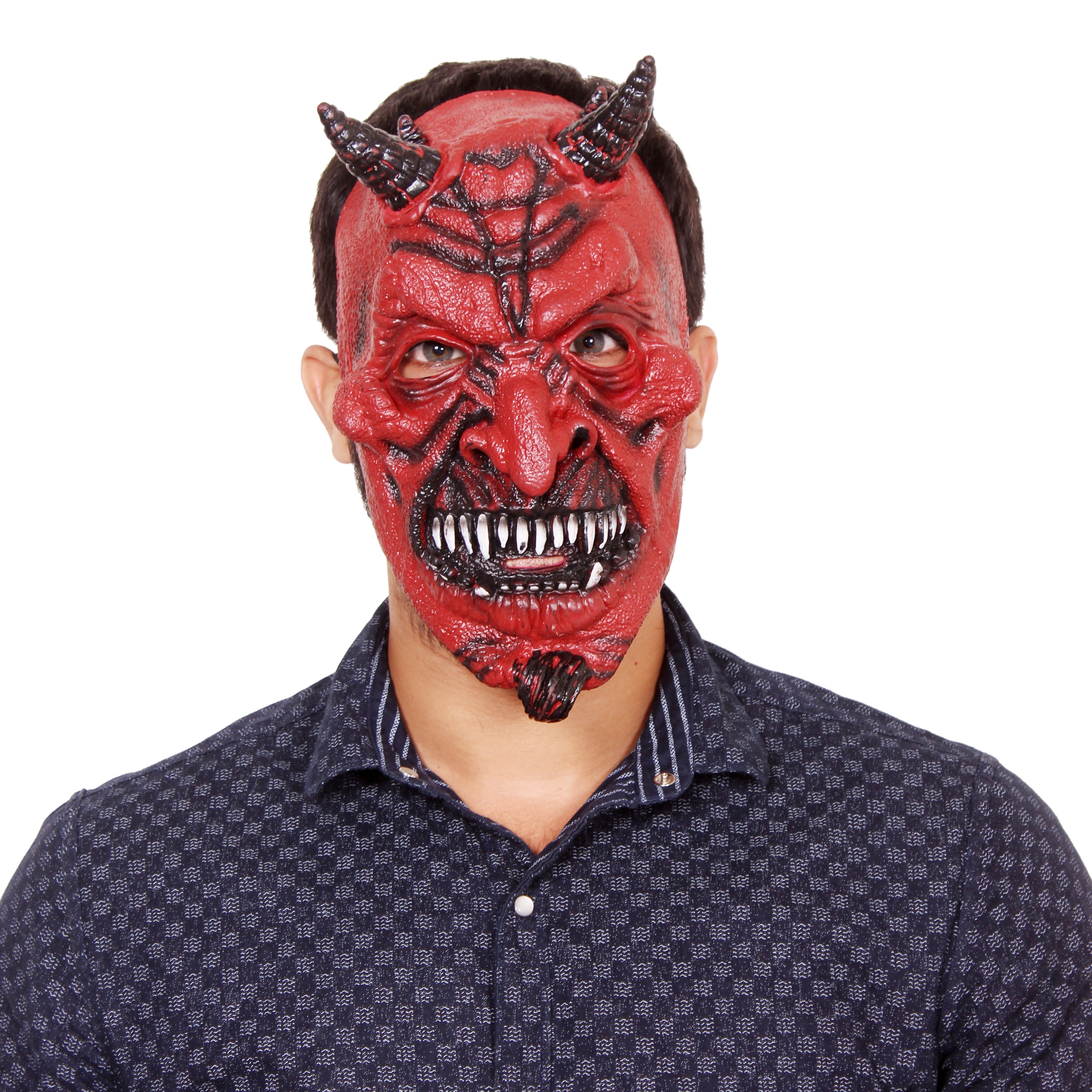 Devil Latex Mask - Red Demon 1pc
