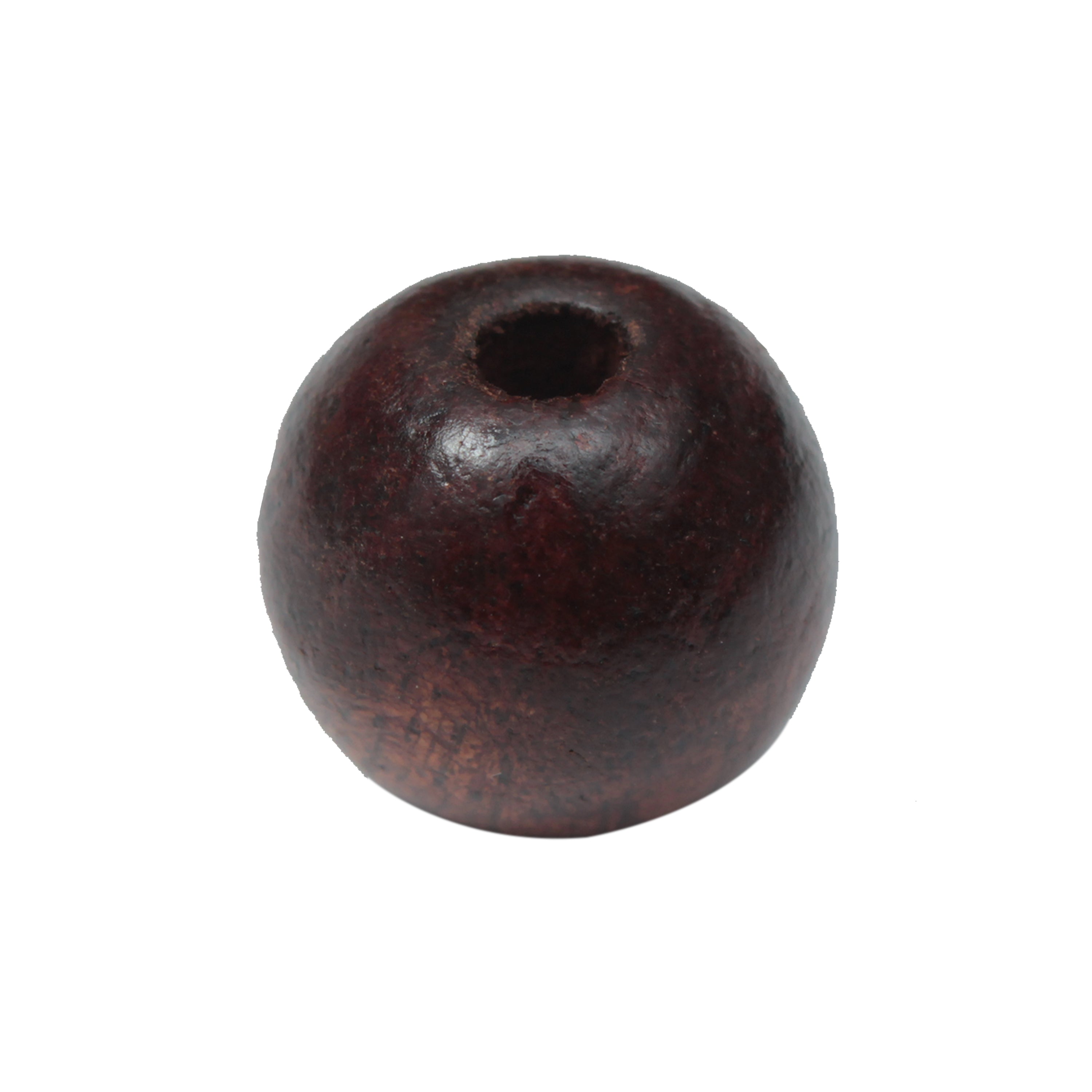 Wooden Beads 16Mm Brown Polished 25Pcs