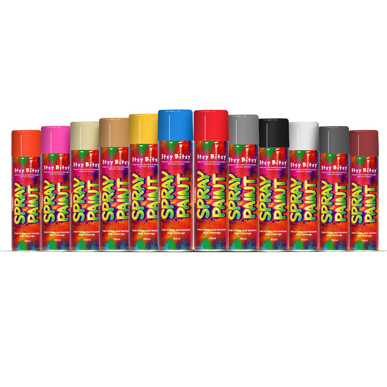 Spray Paints Bonanza Bundle - Pack of 12 Colors