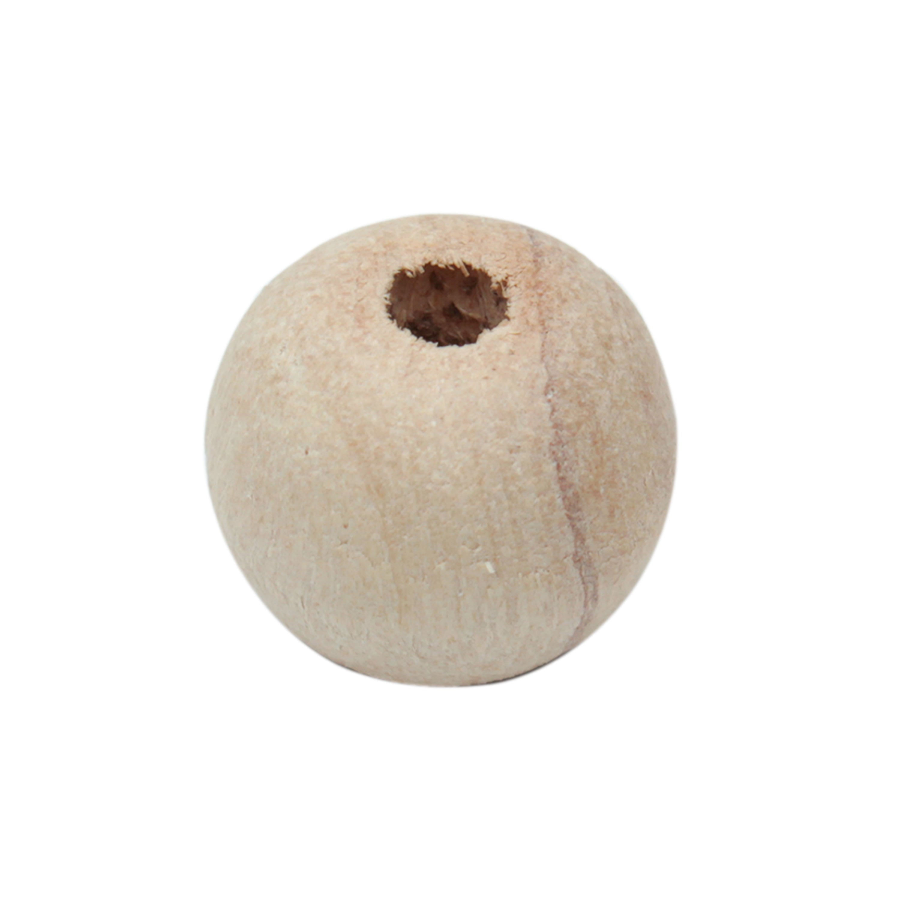 Wooden Beads 15Mm Natural 25Pcs