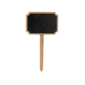 Mini Chalkboard Stick Ornate Rectangle 3.25 X 6.25inch 2pc