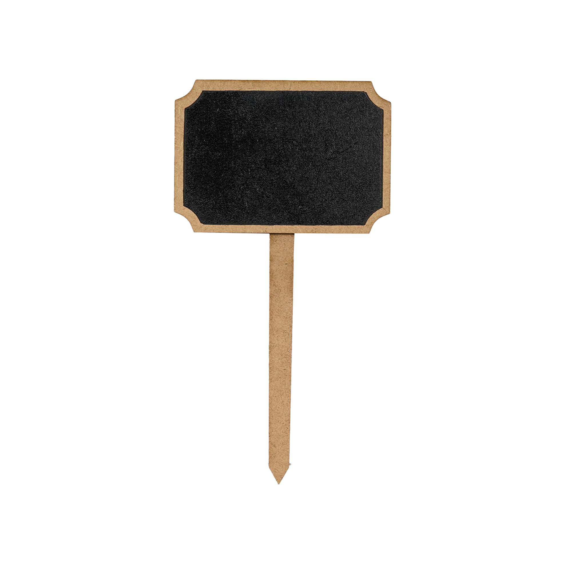 Mini Chalkboard Stick Ornate Rectangle 3.25 X 6.25inch 2pc