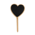 Mini Chalkboard Stick Heart 3.25 X 6.5inch 2pc