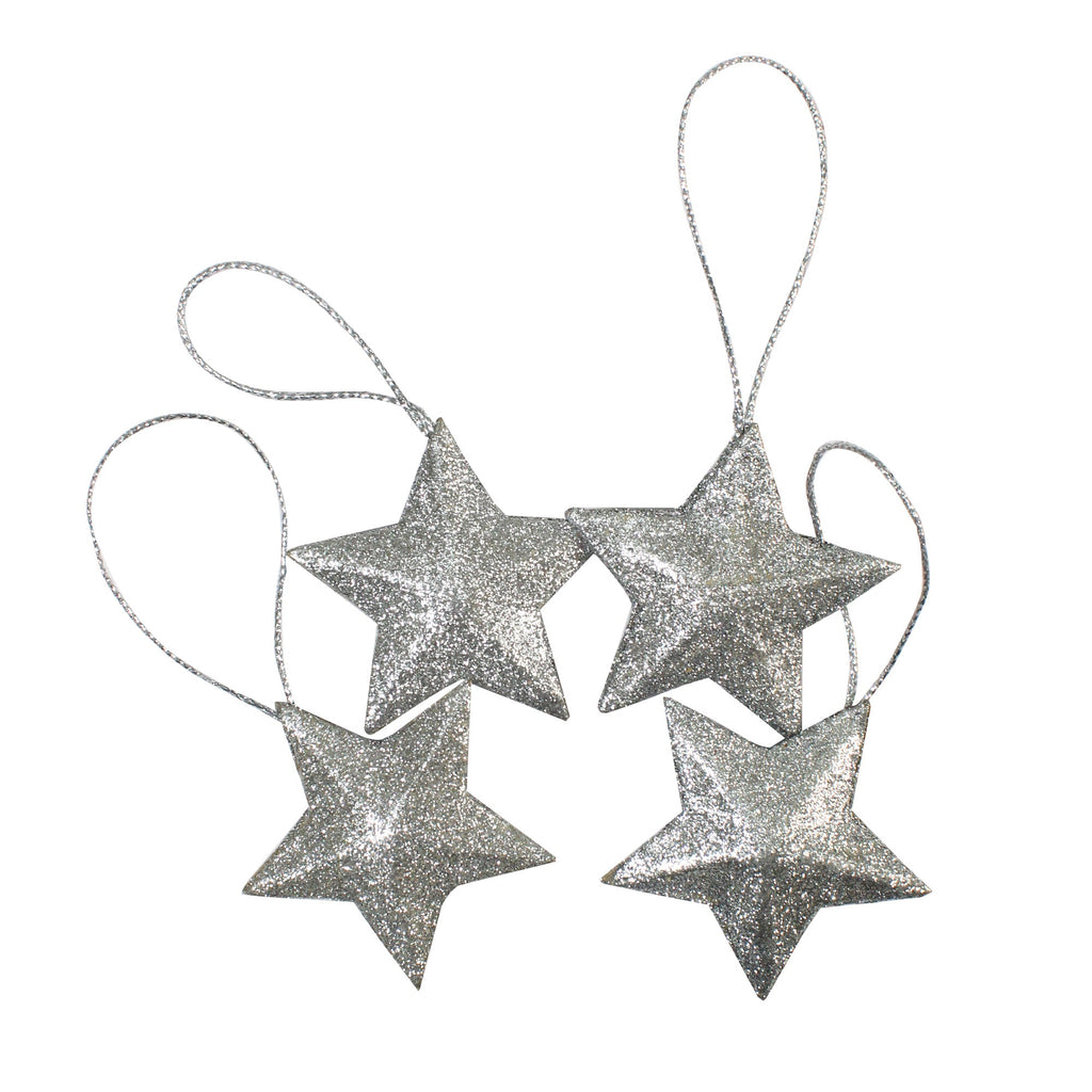 Handmade Christmas Ornaments - Stars, Gold, Assorted Size
