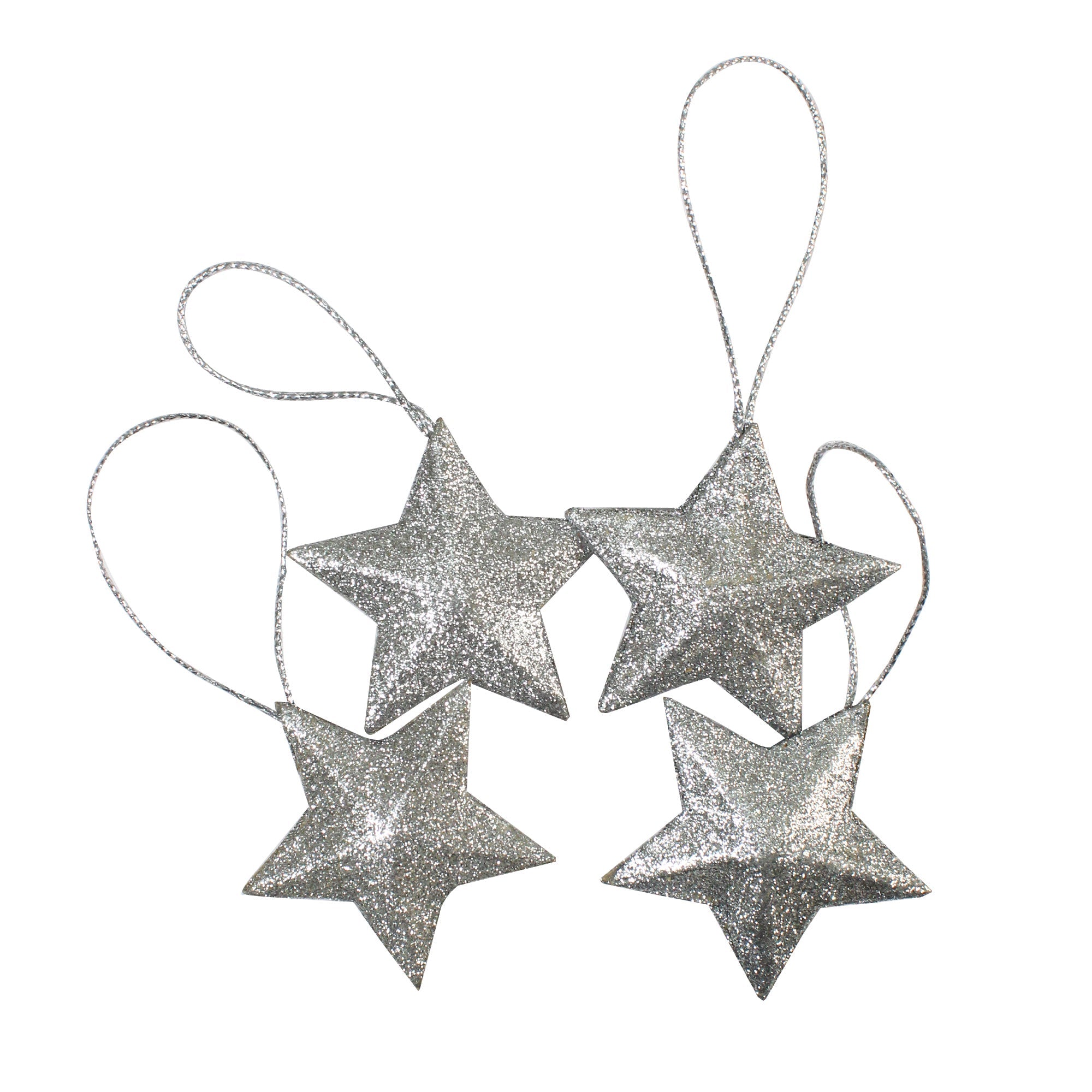 Handmade Christmas Ornaments - Stars, Gold, Assorted Size