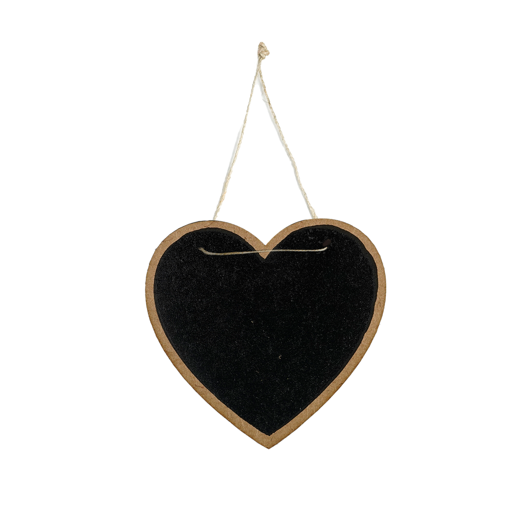 Mini Hanging Chalkboard Heart W3.25 X H3.25inch 2pc