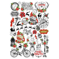 Deco Transfer Sheet Holiday Cheer 10inch X 7.5inch 1pc